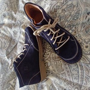 Josef Seibel ladies blue suede boots size 39